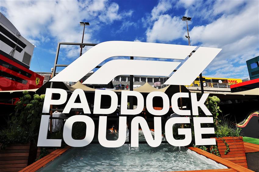 Paddock Club sign